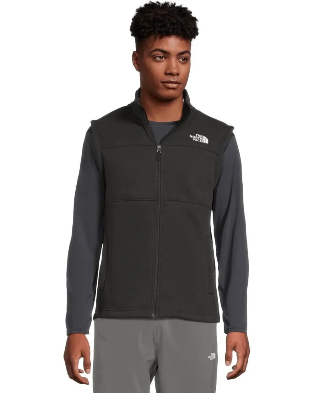 The North Face Gordon Lyons Fleece Vest Black Heather Men’s Medium NEW